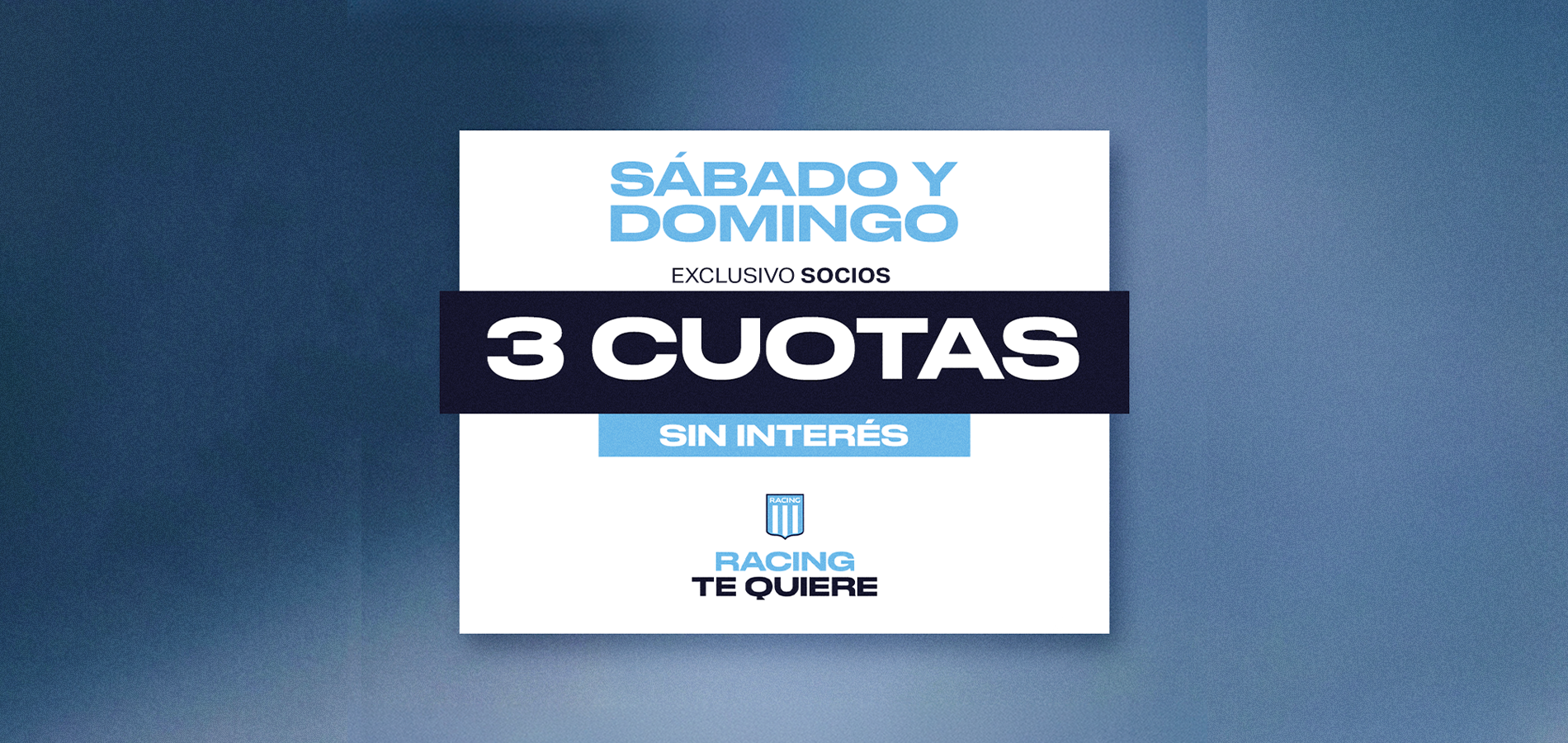 Sabado y Domingo 3 Cuotas AGOSTO